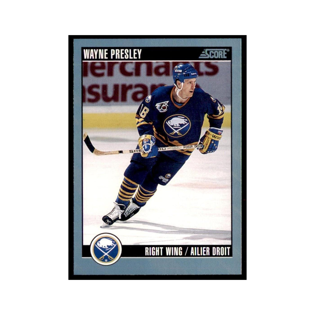 1992 Score Canadian Wayne Presley Buffalo Sabres #213