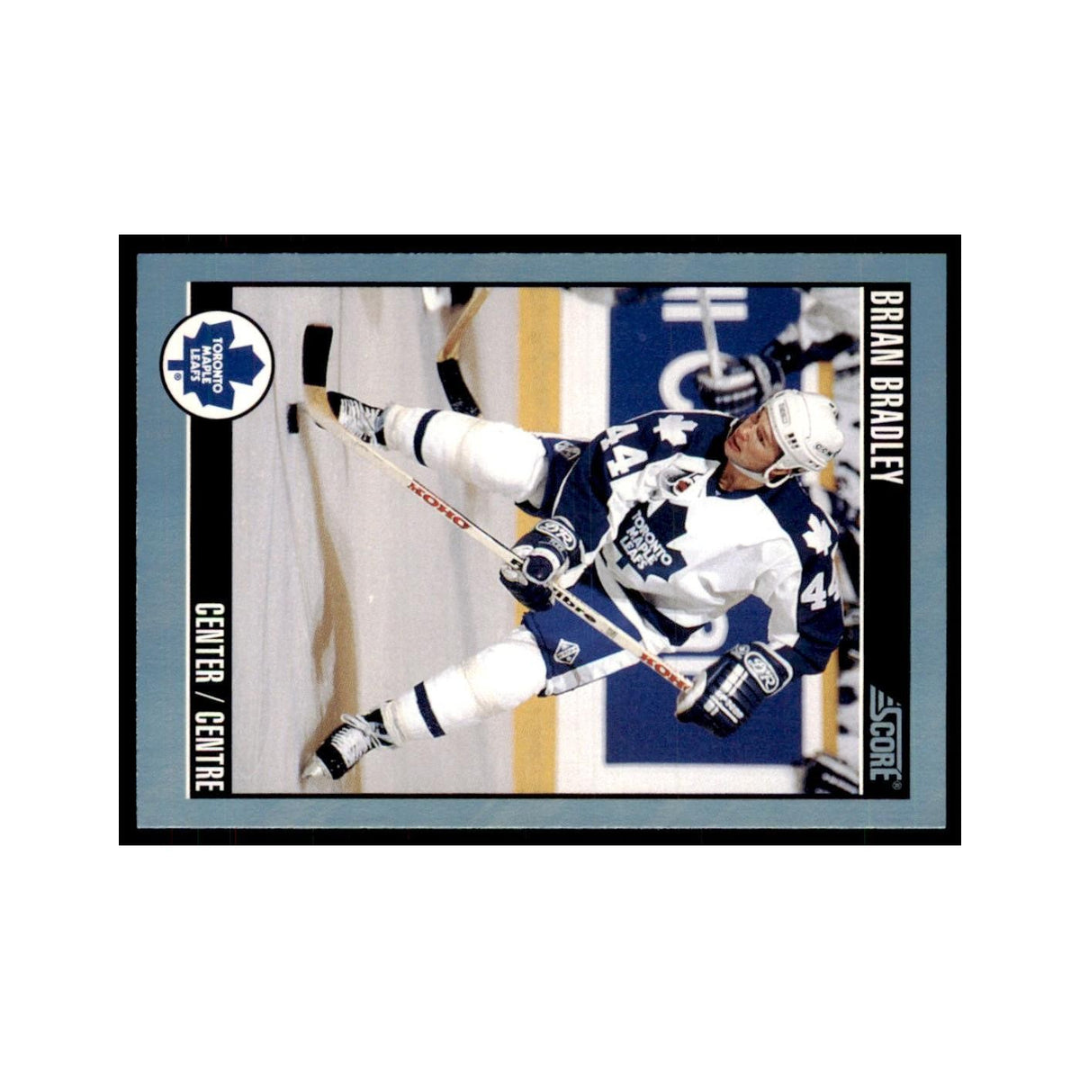 1992 Score Canadian Brian Bradley Toronto Maple Leafs #259