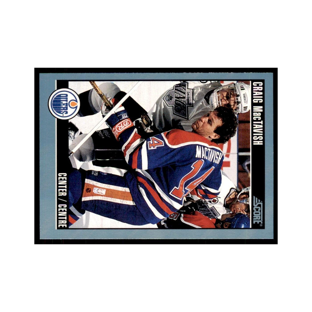 1992 Score Canadian Craig MacTavish Edmonton Oilers #303