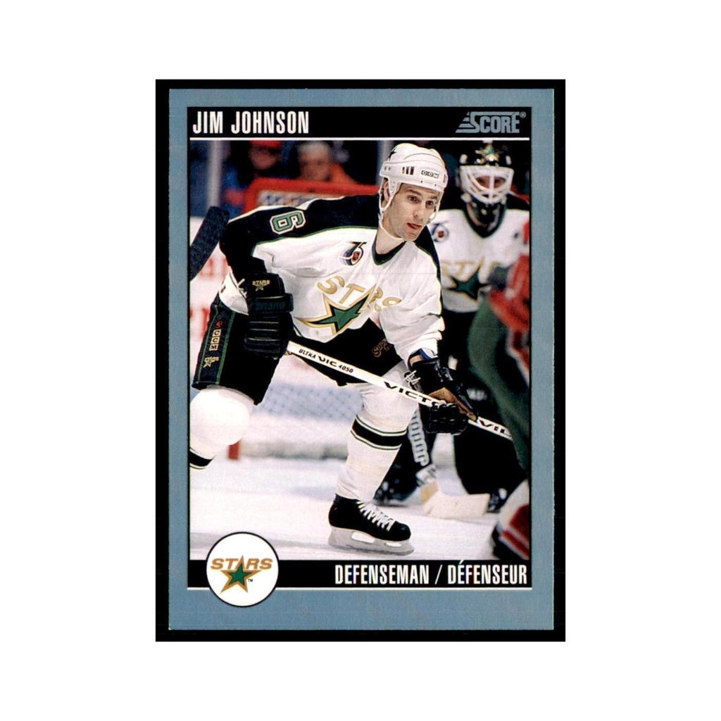 1992 Score Canadian Jim Johnson Minnesota North Stars #161
