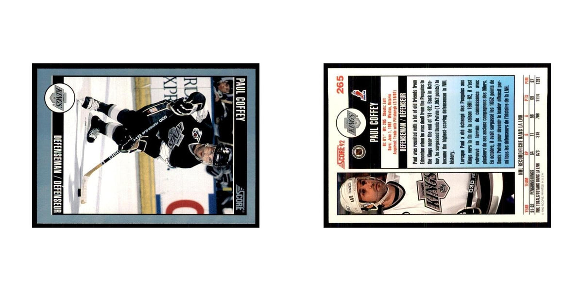 1992 Score Canadian Paul Coffey Los Angeles Kings #265
