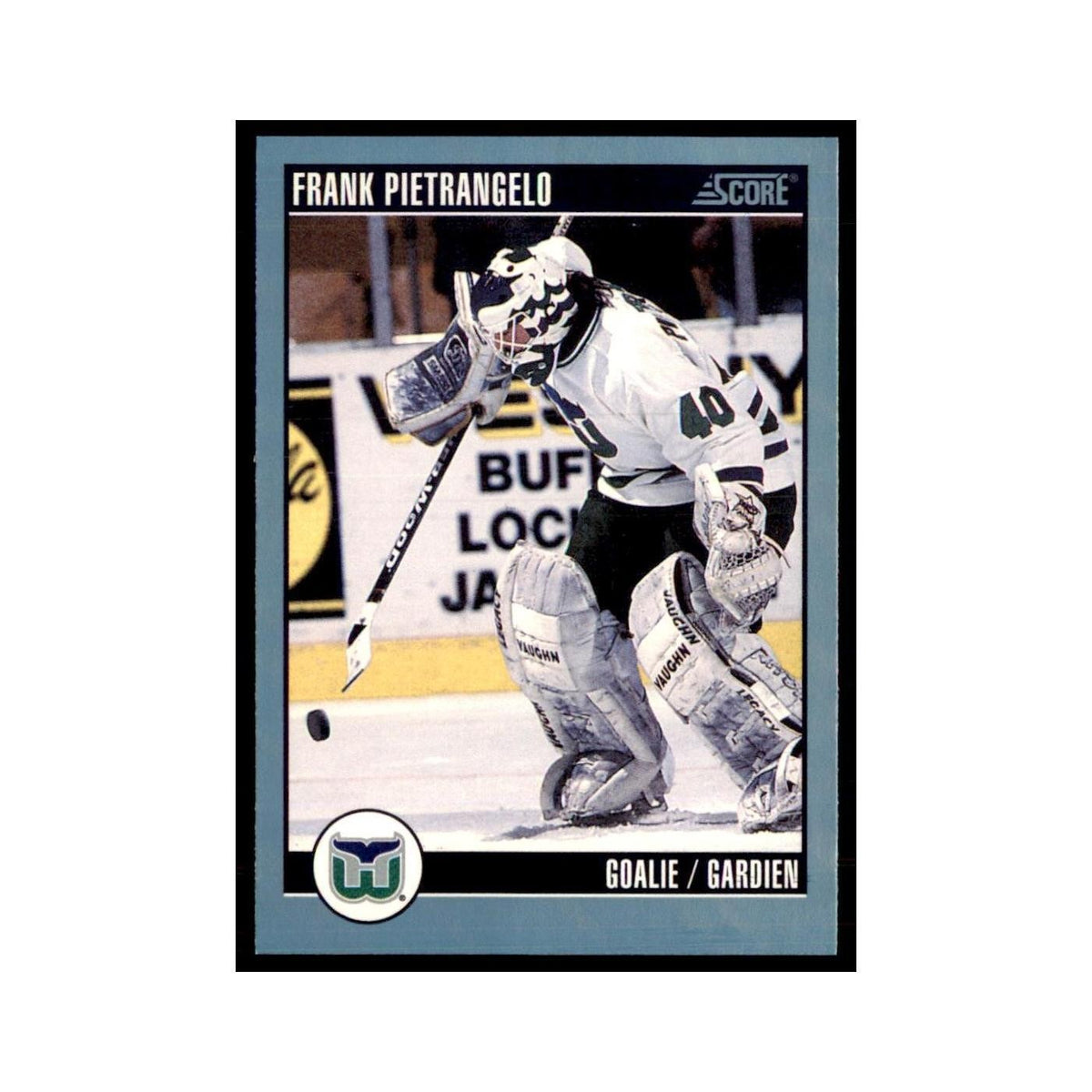 1992 Score Canadian Frank Pietrangelo Hartford Whalers #535