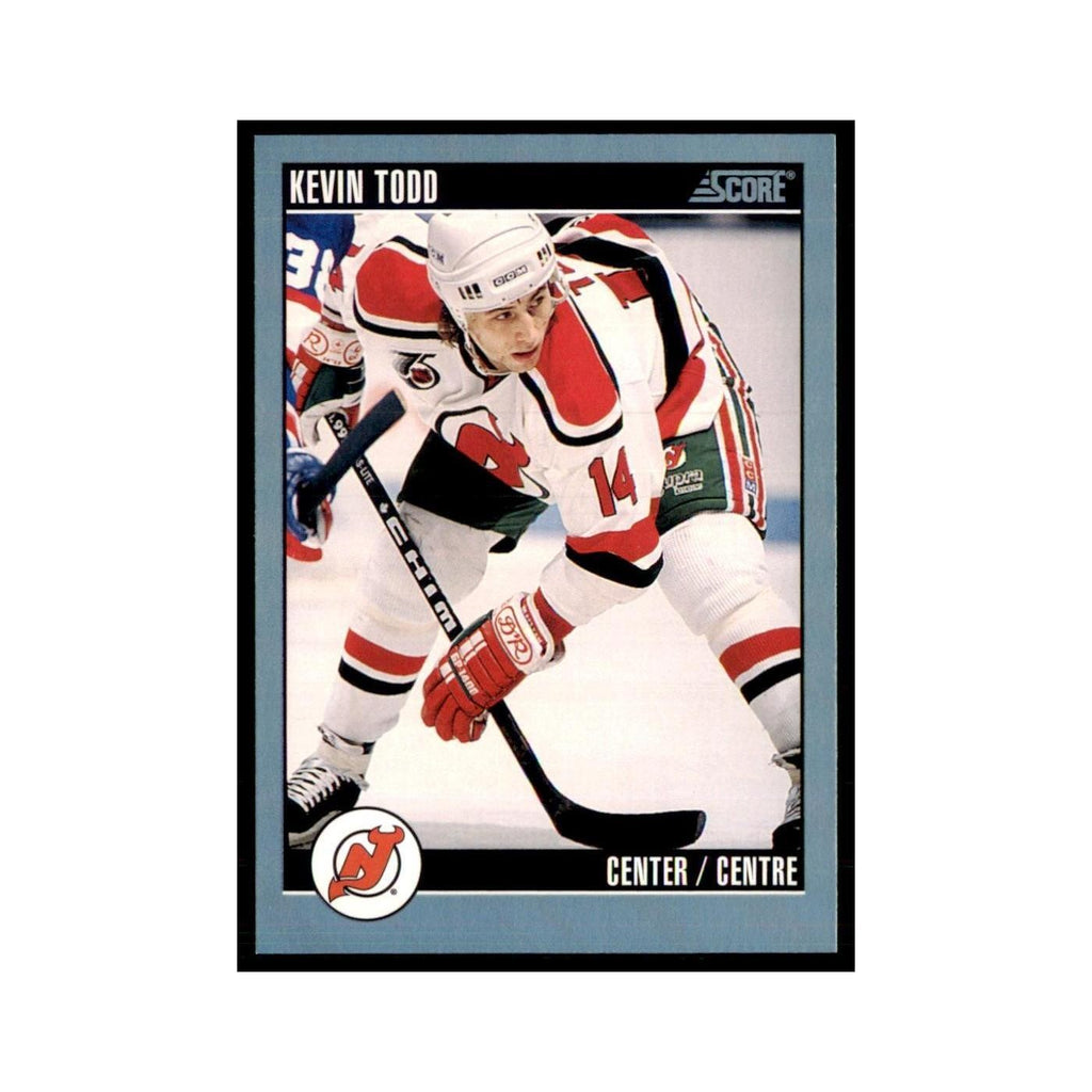 1992 Score Canadian Kevin Todd New Jersey Devils #162