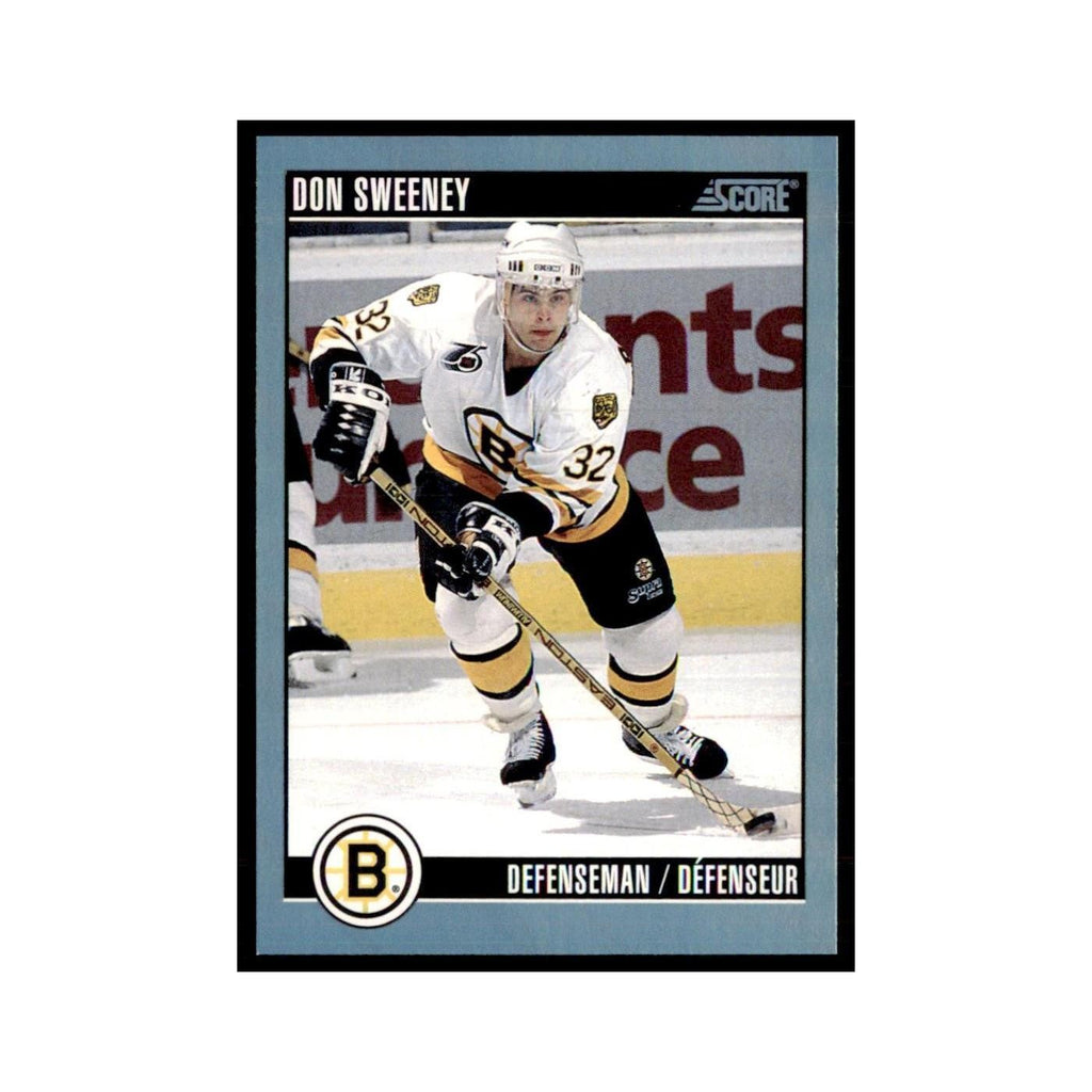 1992 Score Canadian Don Sweeney Boston Bruins #186
