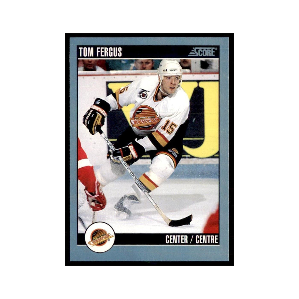 1992 Score Canadian Tom Fergus Vancouver Canucks #190