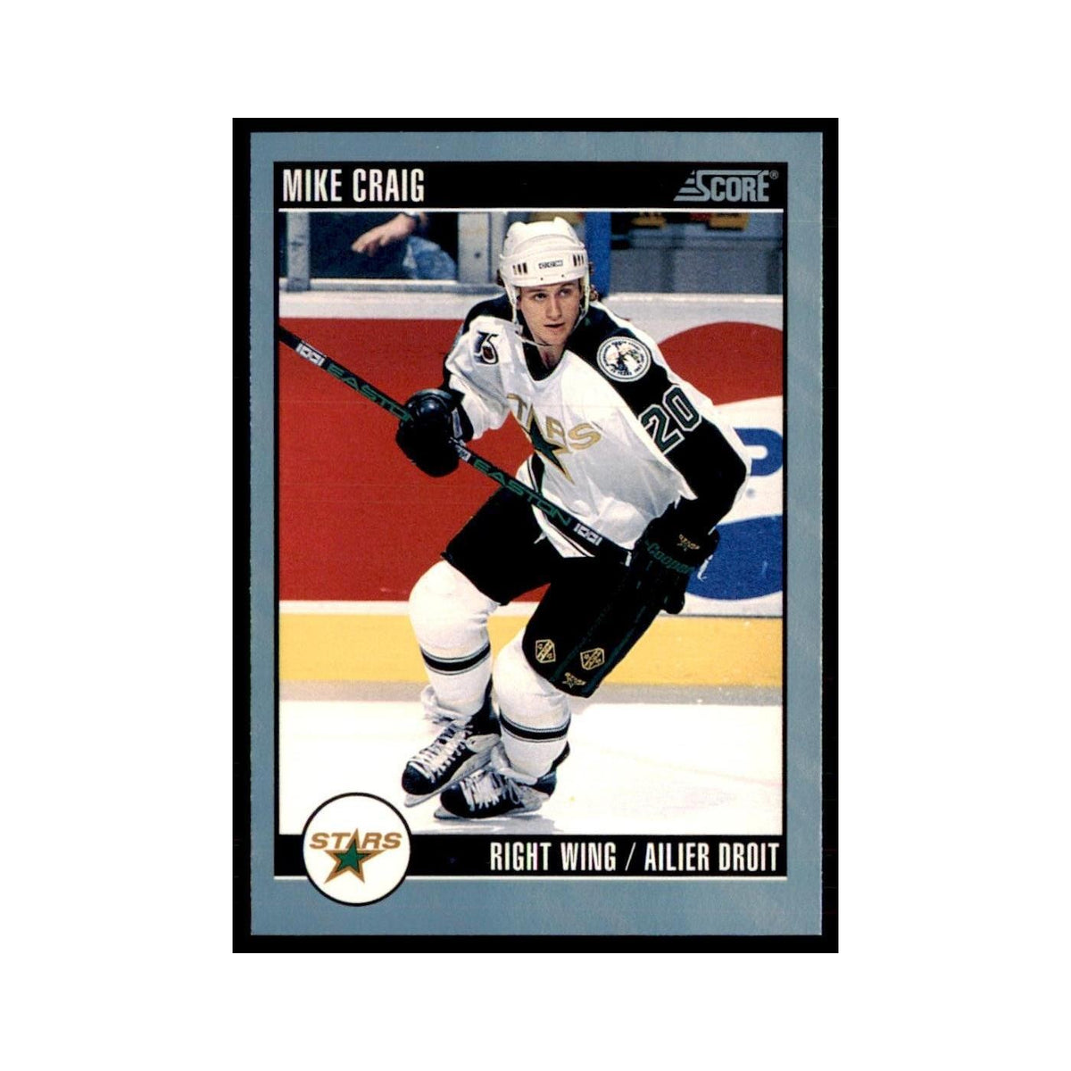 1992 Score Canadian Mike Craig Minnesota North Stars #271
