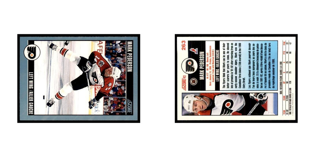 1992 Score Canadian Mark Pederson Philadelphia Flyers #263