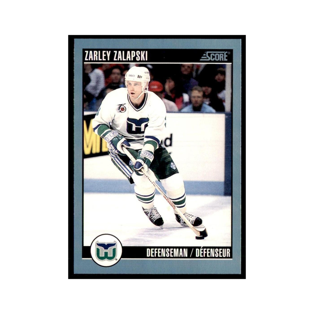 1992 Score Canadian Zarley Zalapski Hartford Whalers #238