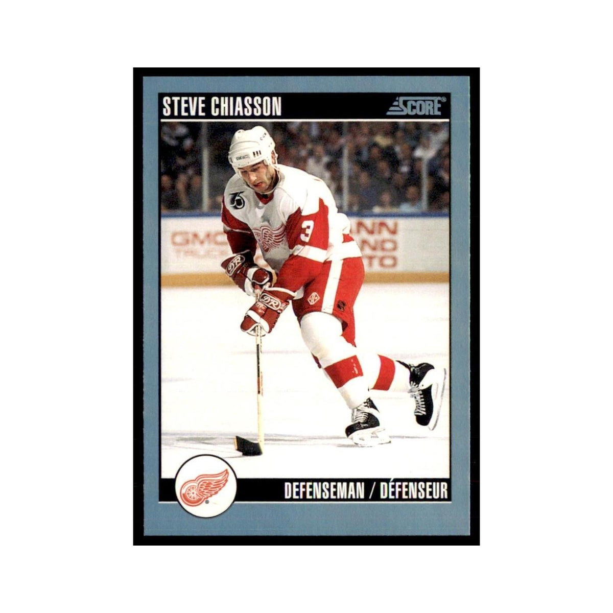 1992 Score Canadian Steve Chiasson Detroit Red Wings #185