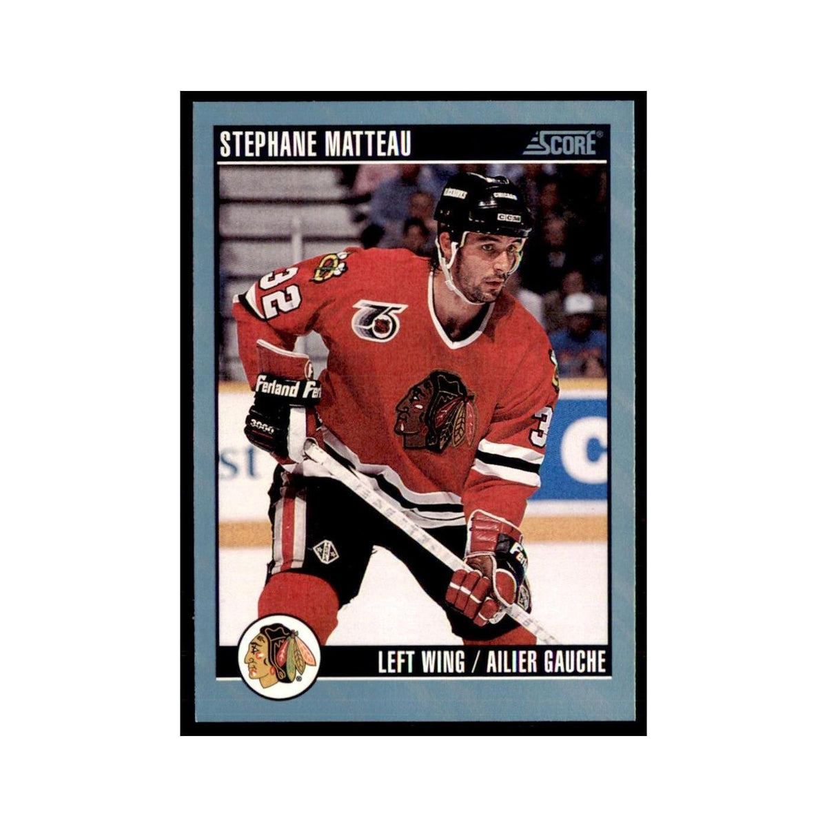 1992 Score Canadian Stephane Matteau Chicago Blackhawks #543