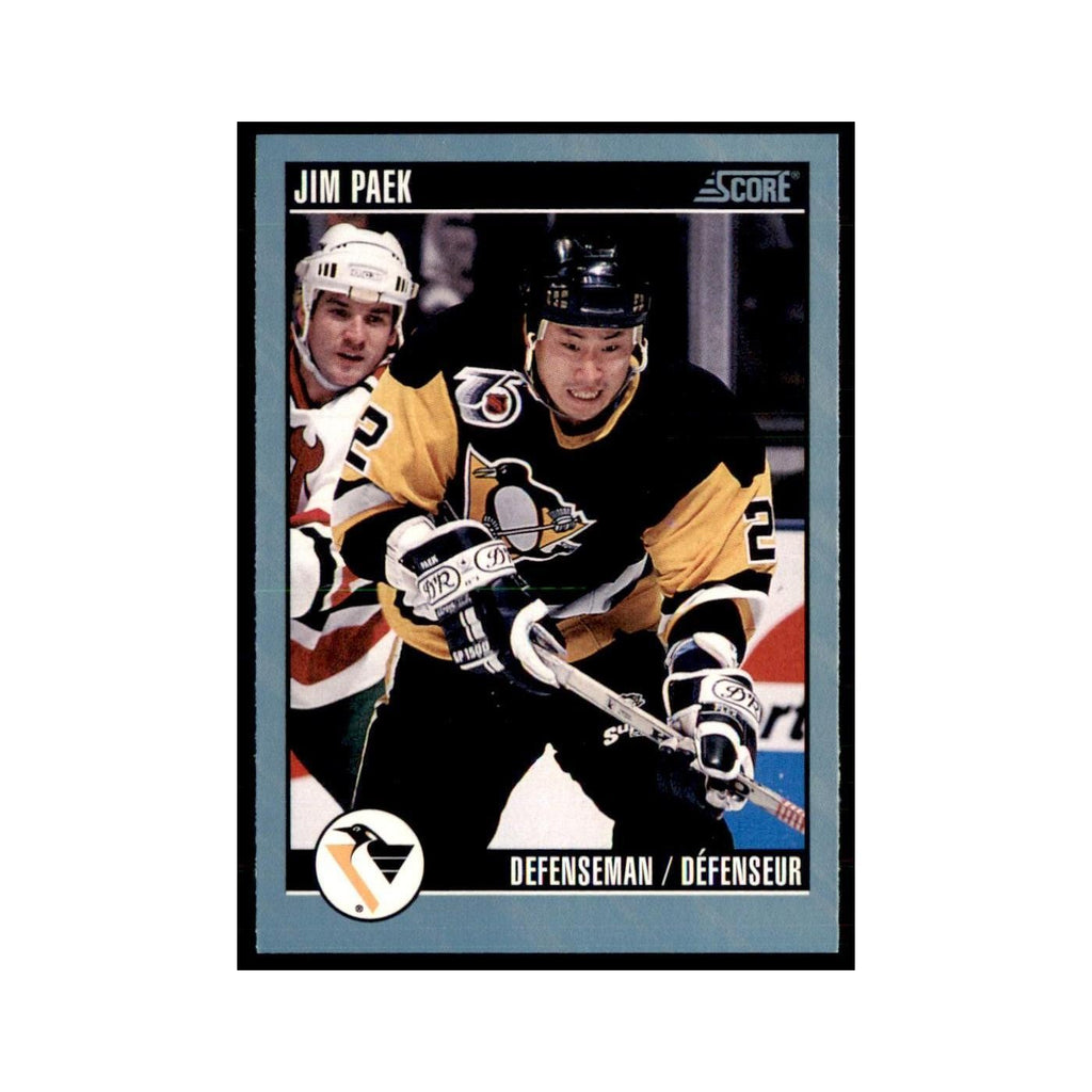 1992 Score Canadian Jim Paek Pittsburgh Penguins #537