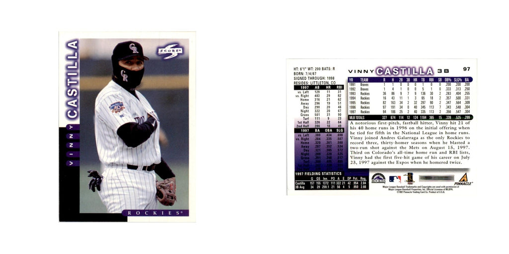1998  Score Vinny Castilla Baseball Cards #97