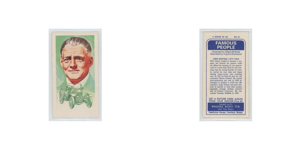 1969 Brooke Bond Famous People Lord Nuffield #30