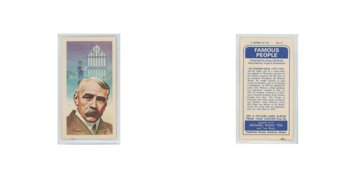 1969 Brooke Bond Famous People Sir Edward Elgar #21