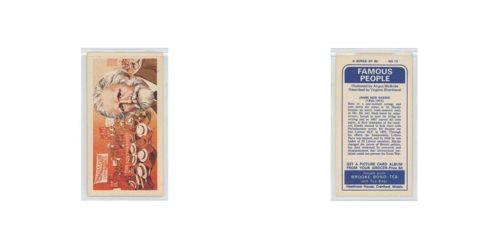 1969 Brooke Bond Famous People James Keir Hardie #19