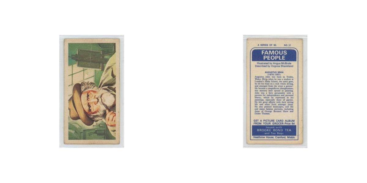 1969 Brooke Bond Famous People Augustus John #31
