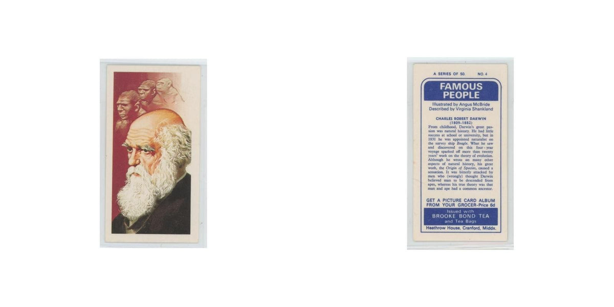 1969 Brooke Bond Famous People Charles Robert Darwin #4
