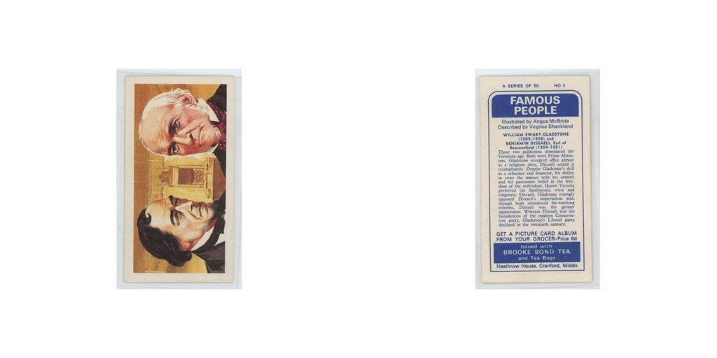 1969 Brooke Bond Famous People Gladstone and Disraeli #5