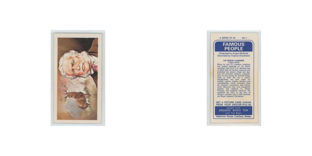 1969 Brooke Bond Famous People Sir Edwin Landseer #2