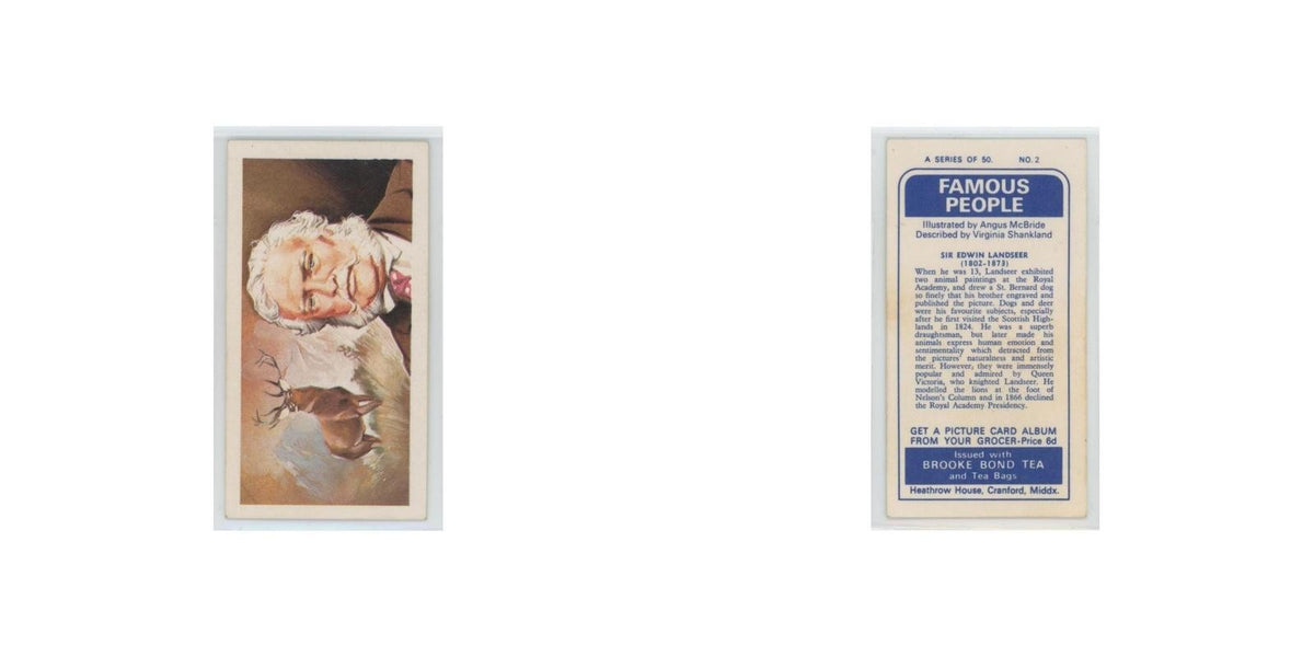 1969 Brooke Bond Famous People Sir Edwin Landseer #2