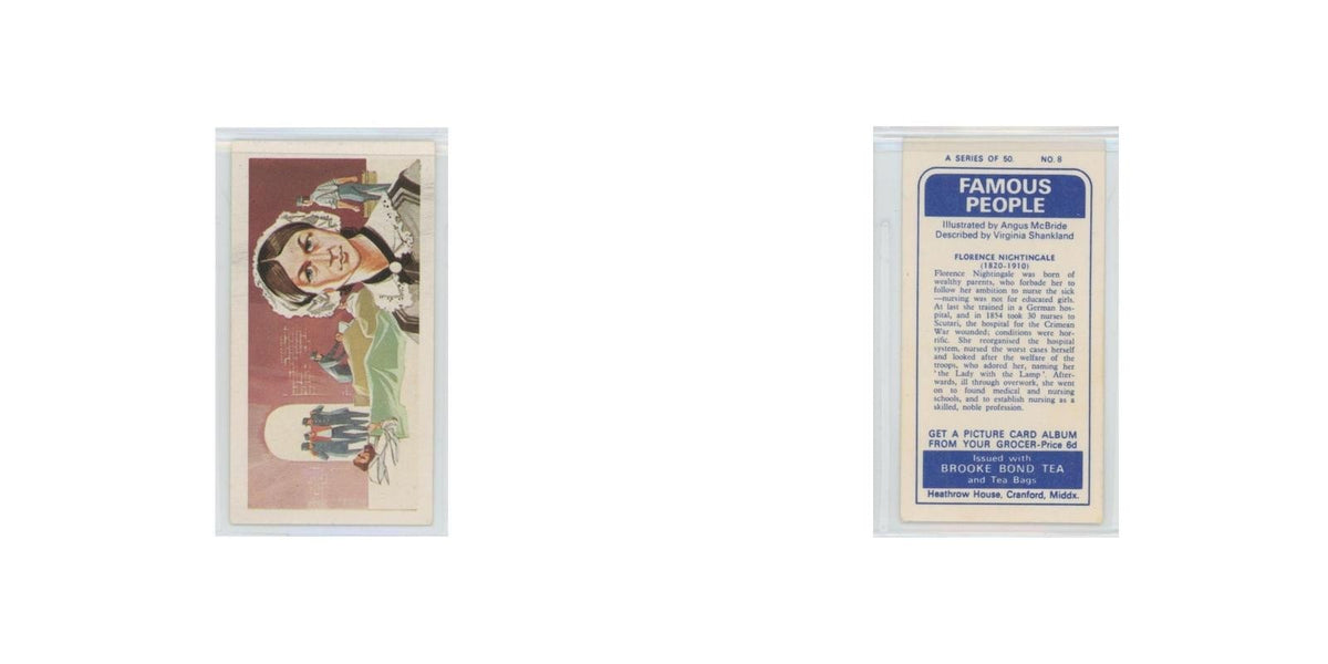 1969 Brooke Bond Famous People Florence Nightingale #8