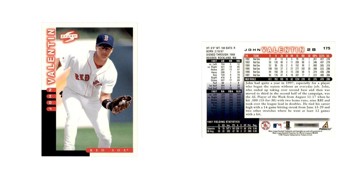 1998 Score John Valentin Baseball Cards #175