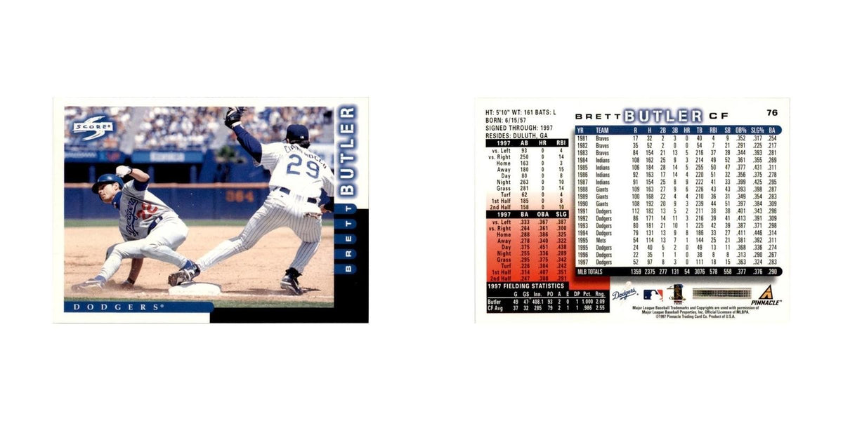 1998 Score Brett Butler Baseball Cards #76