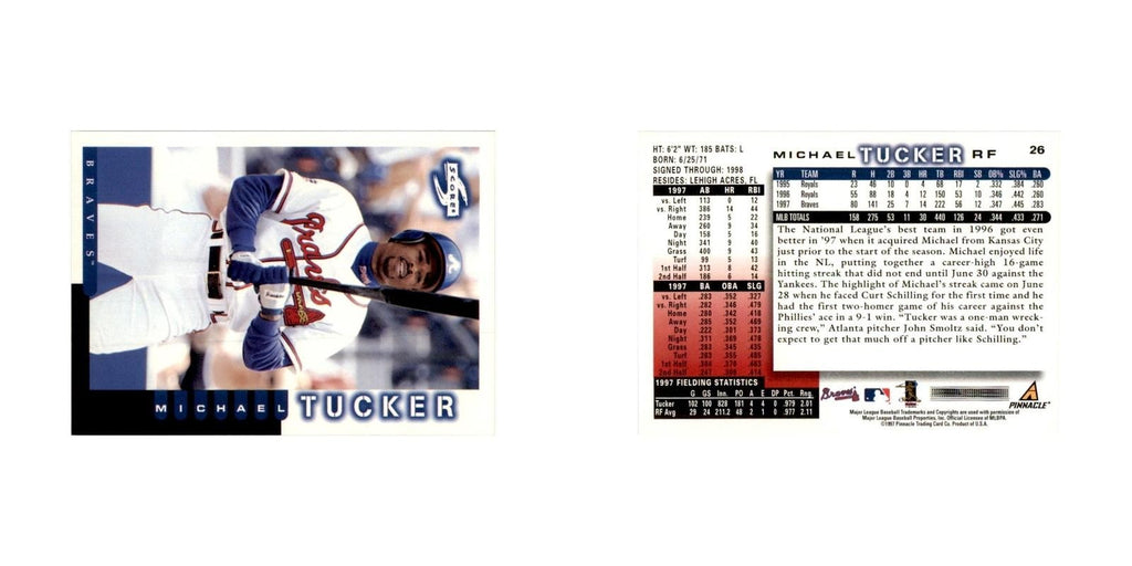 1998 Score Michael Tucker Baseball Cards #26