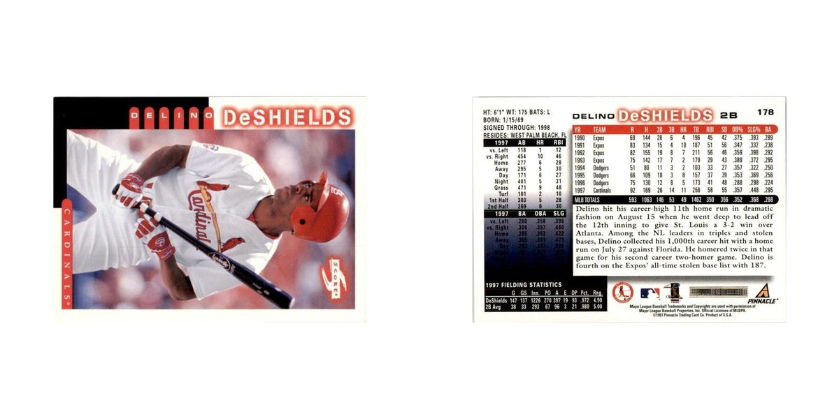 1998 Score Delino DeShields Baseball Cards #178
