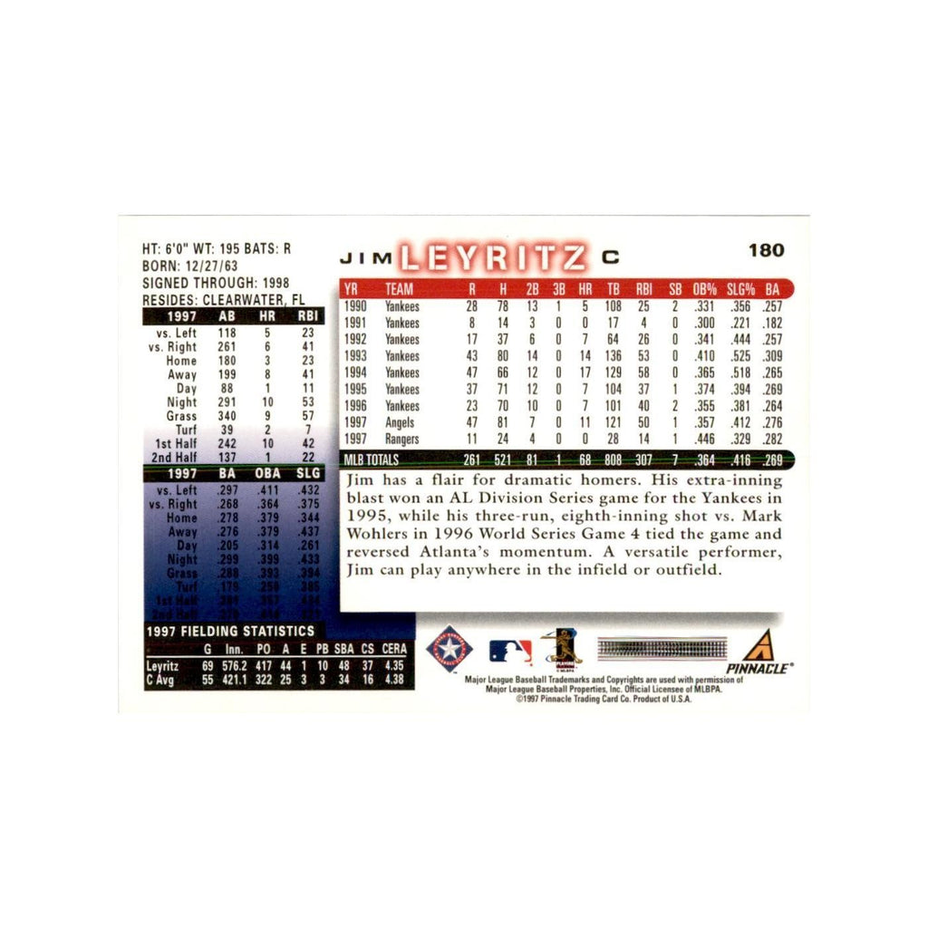 1998 Score Jim Leyritz Baseball Cards #180