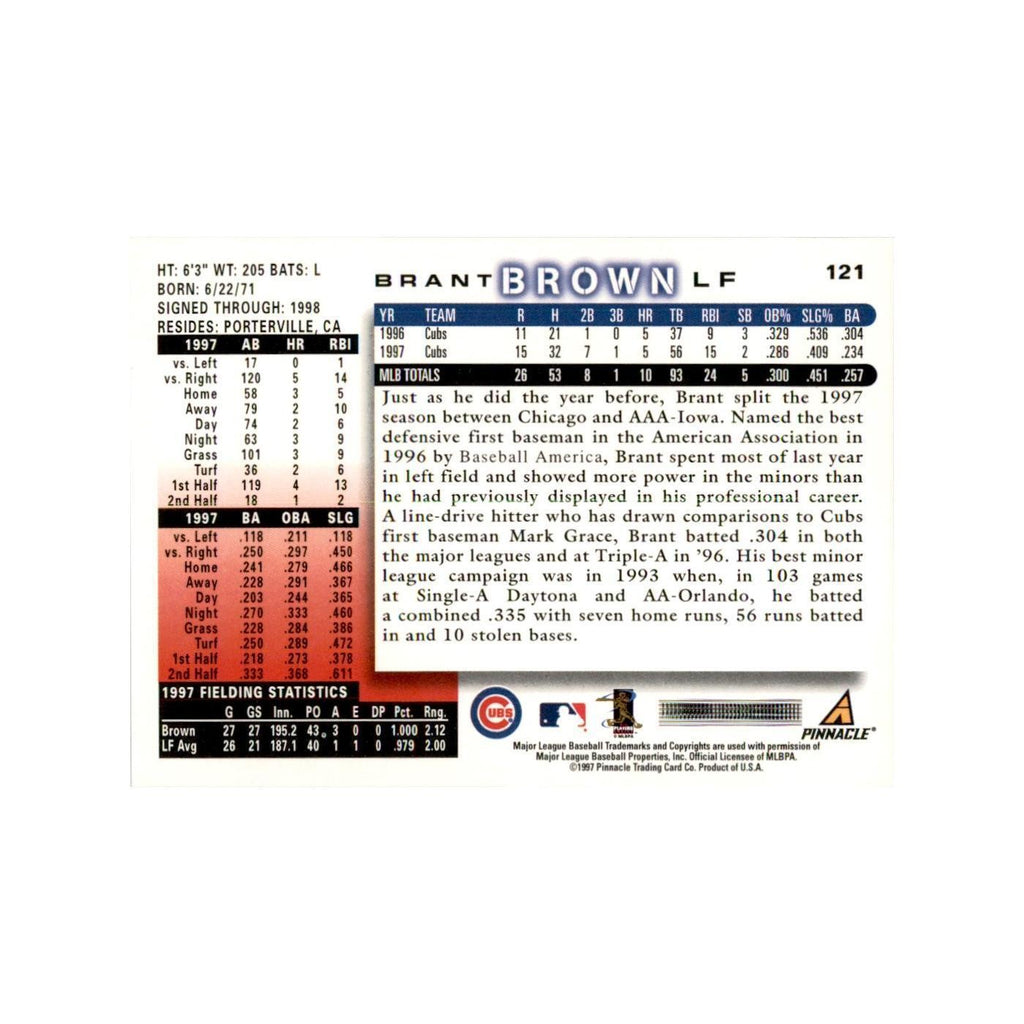 1998 Score Brant Brown Baseball Cards #121