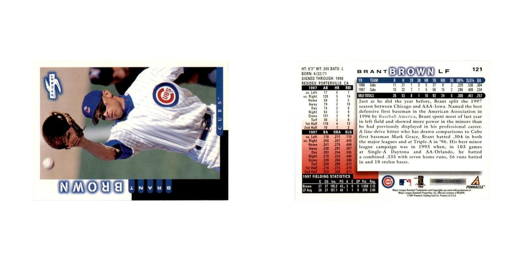 1998 Score Brant Brown Baseball Cards #121