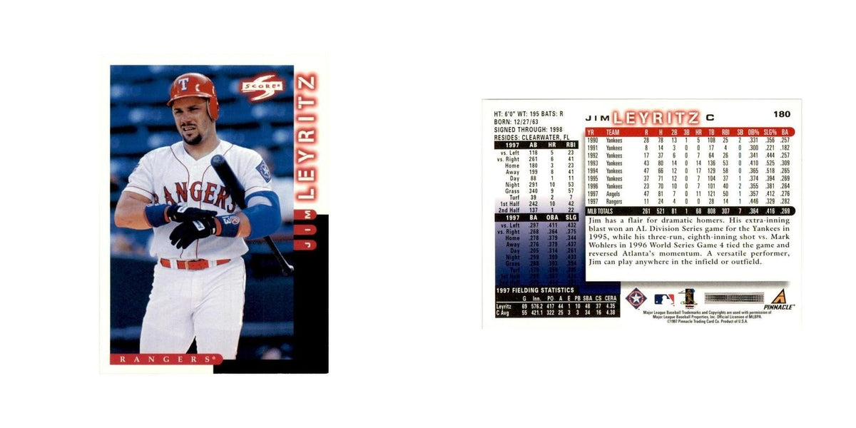 1998 Score Jim Leyritz Baseball Cards #180