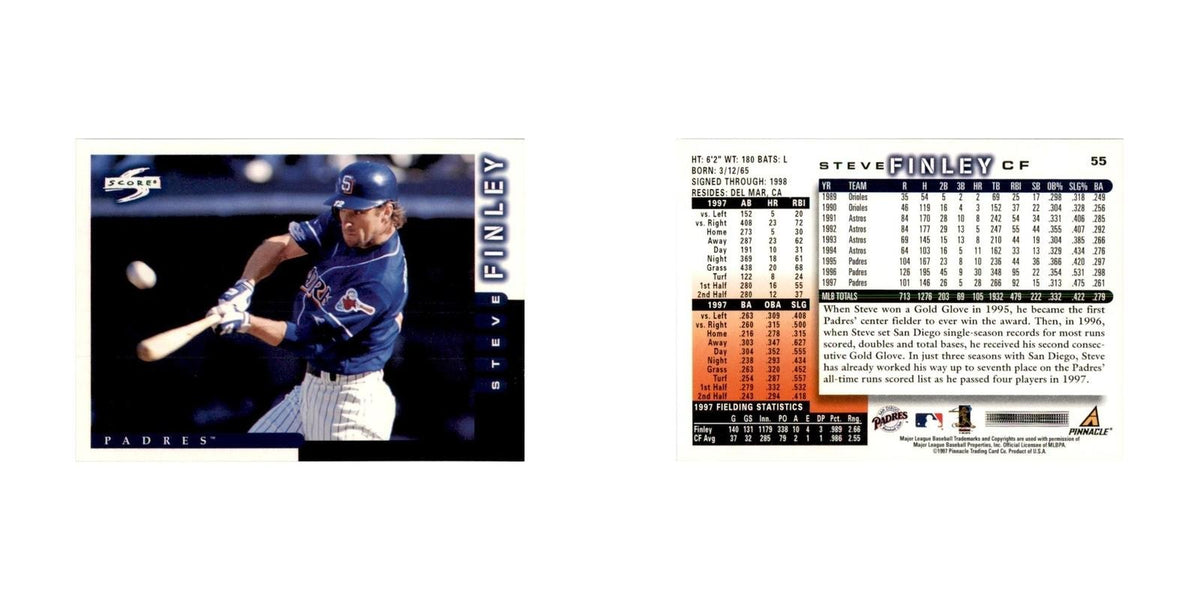 1998 Score Steve Finley Baseball Cards #55
