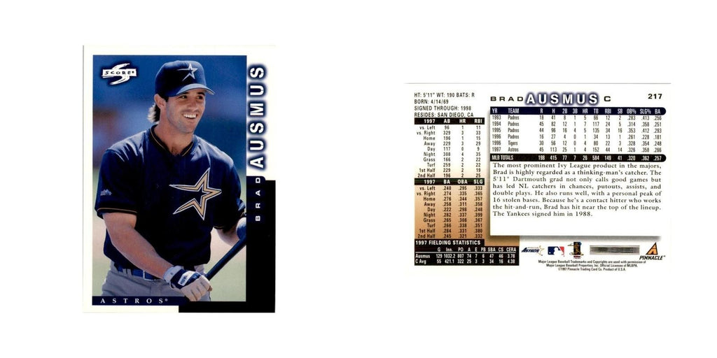 1998 Score Brad Ausmus Baseball Cards #217