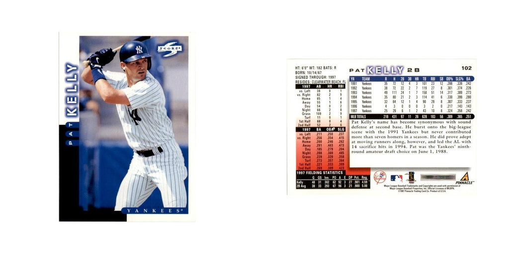 1998 Score Pat Kelly Baseball Cards #102