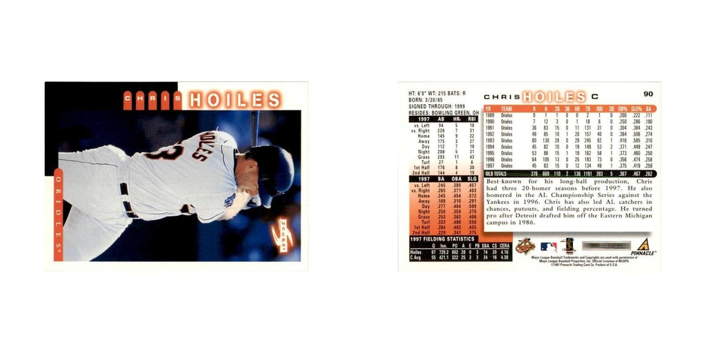 1998 Score Chris Hoiles Baseball Cards #90