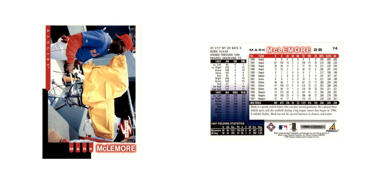 1998 Score Mark McLemore Baseball Cards #74
