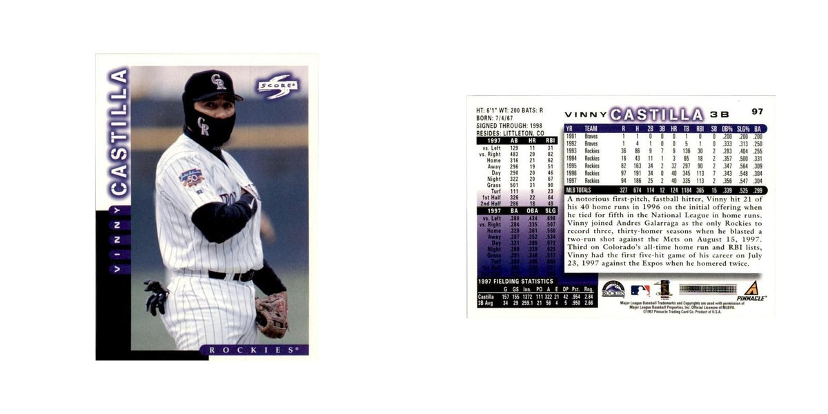 1998 Score Vinny Castilla Baseball Cards #97