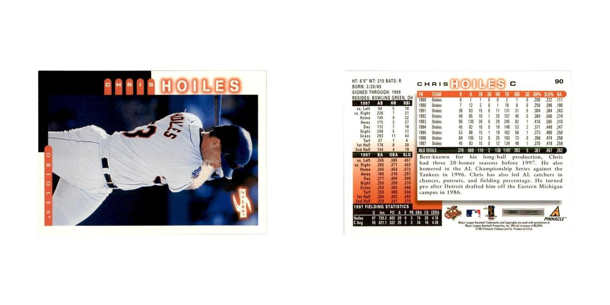 1998 Score Chris Hoiles Baseball Cards #90
