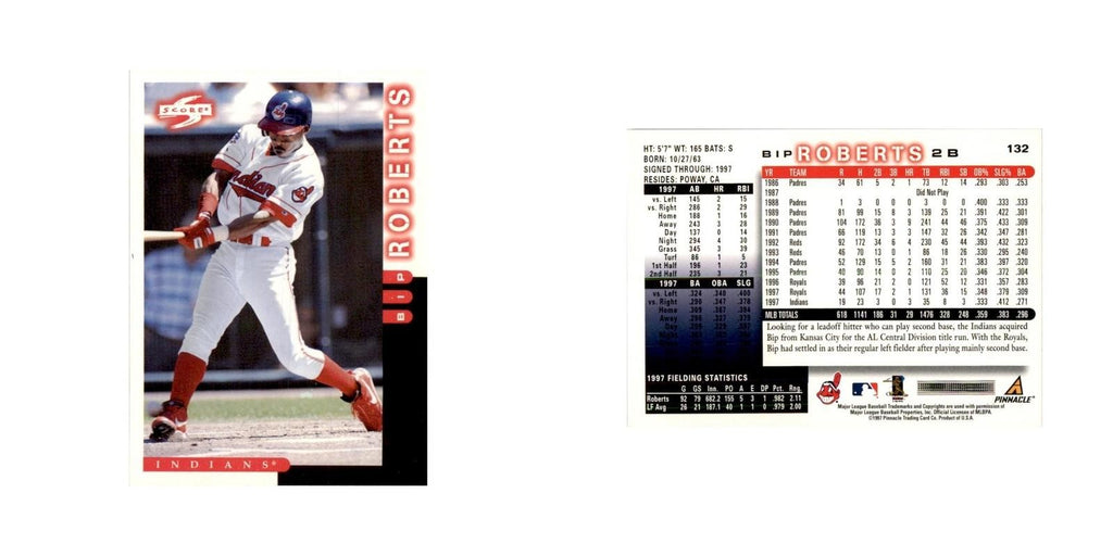 1998 Score Bip Roberts Baseball Cards #132