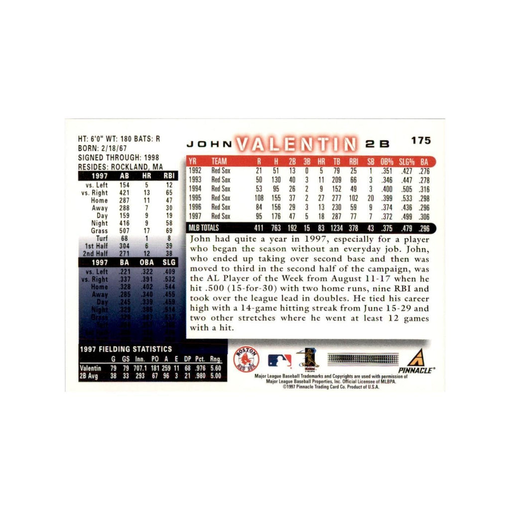 1998 Score John Valentin Baseball Cards #175
