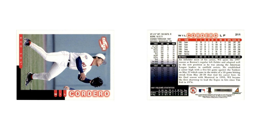1998 Score Wil Cordero Baseball Cards #211