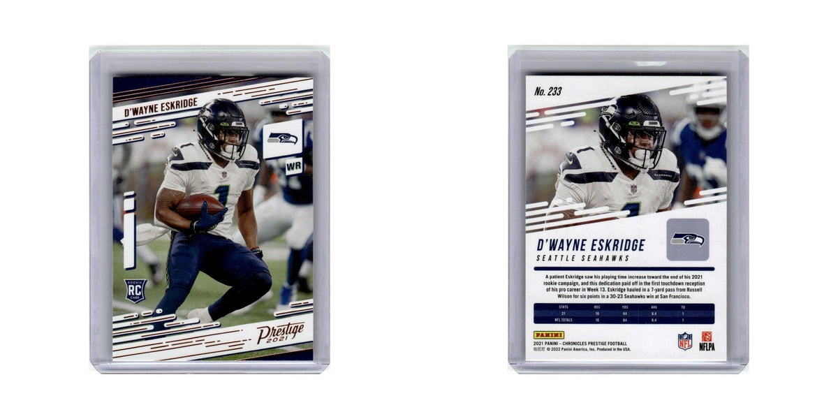D'Wayne Eskridge Rookie 2021 Panini Prestige #233 Seattle Seahawks NM