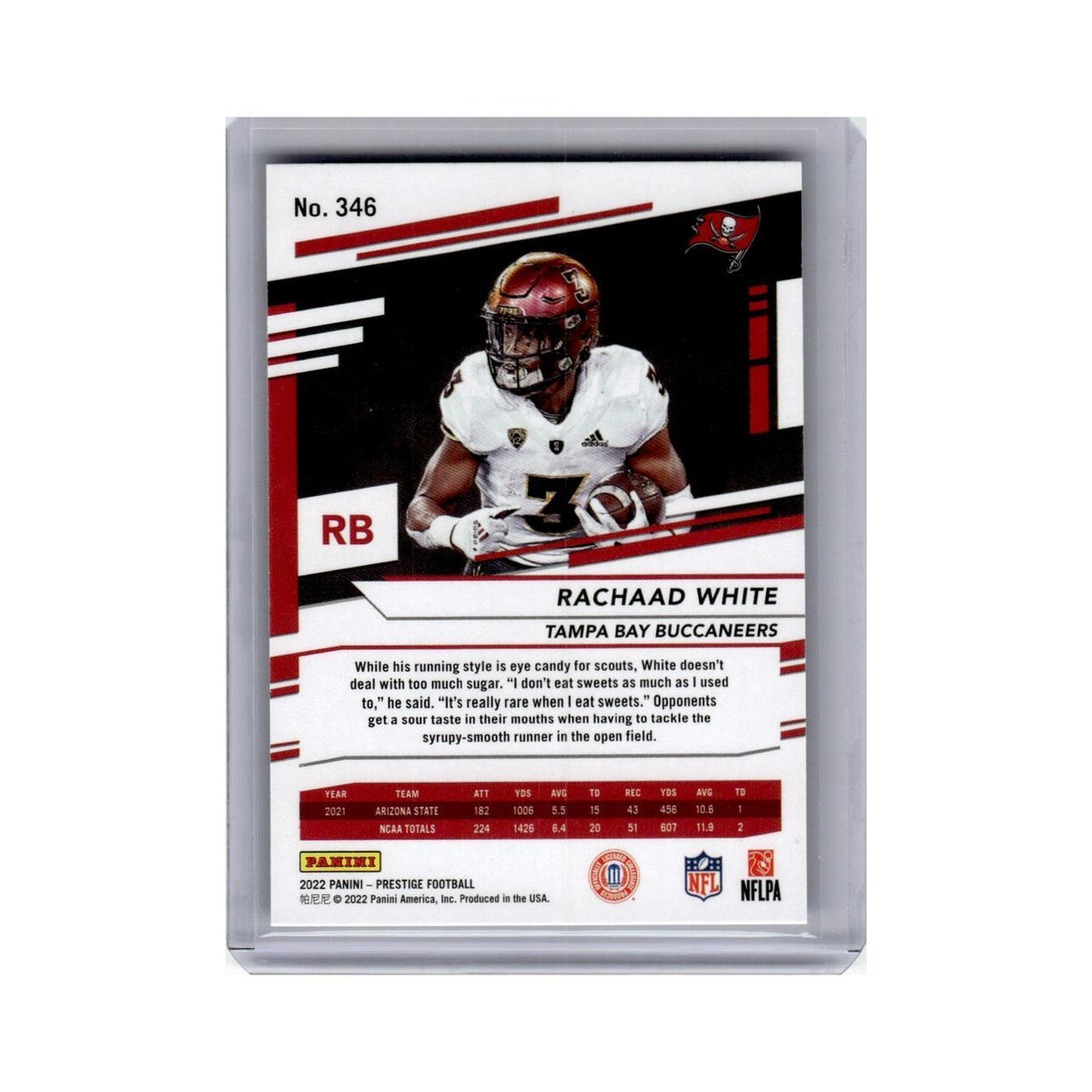 Rachaad White Rookie 2022 Panini Prestige Xtra Points #346 Buccaneers NM