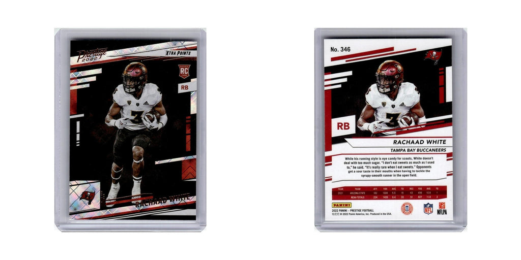 Rachaad White Rookie 2022 Panini Prestige Xtra Points #346 Buccaneers NM