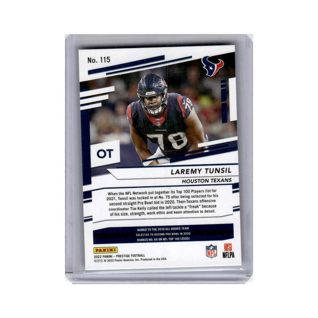 Laremy Tunsil 2022 Panini Prestige Xtra Points #115 Houston Texans NM
