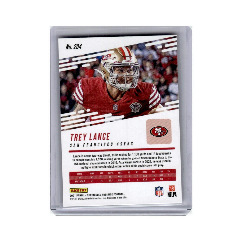 Trey Lance Rookie 2021 Panini Prestige #204 San Francisco 49ers Football Card NM