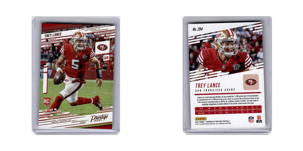 Trey Lance Rookie 2021 Panini Prestige #204 San Francisco 49ers Football Card NM