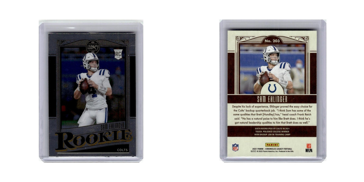 Sam Ehlinger Rookie 2021 Panini Chronicles Legacy #203 Indianapolis Colts NM